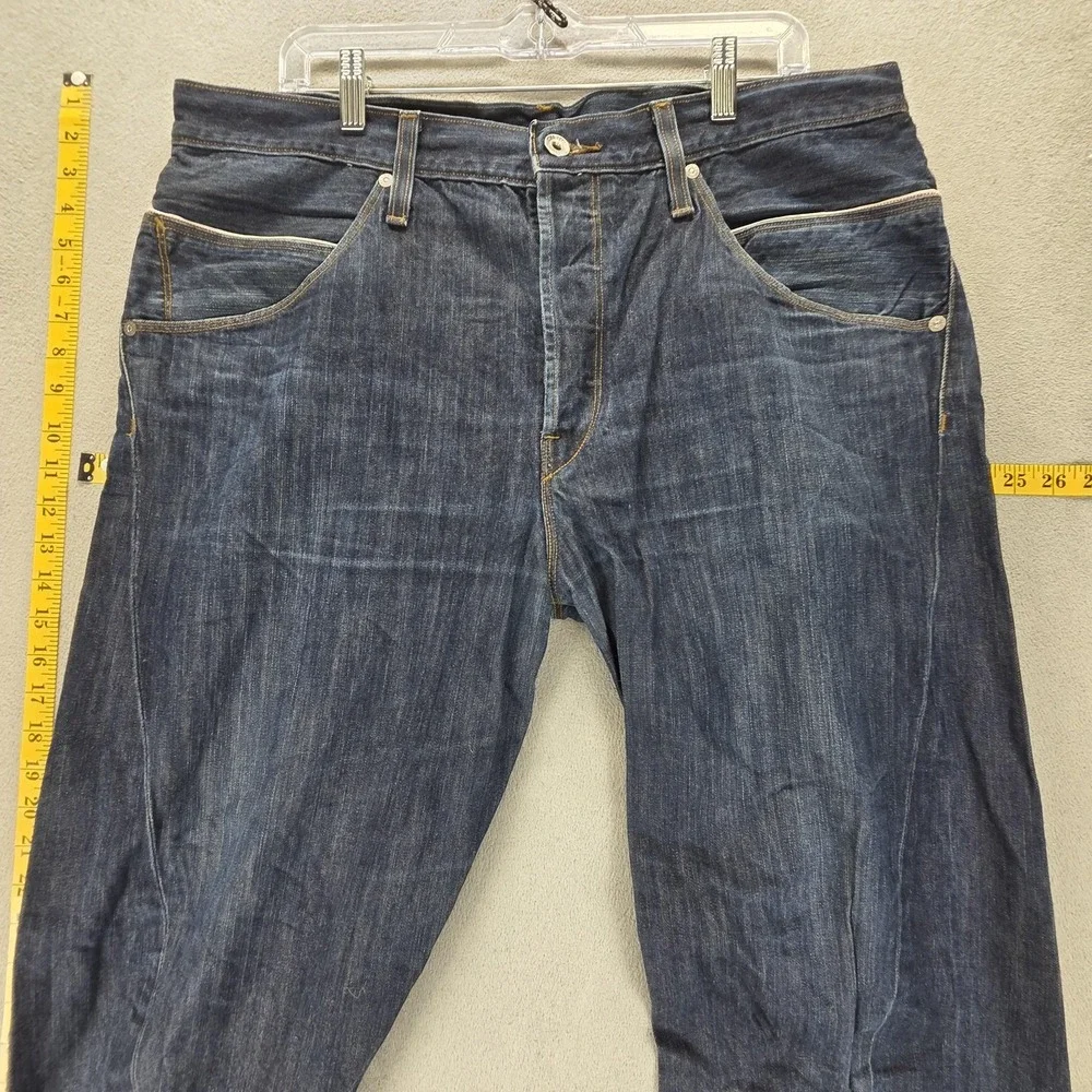Vintage Levis Engineered Jeans Mens 36x32 Blue Buckle Back Twisted Dark Wash